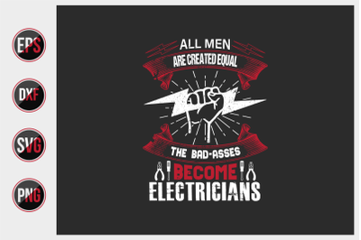 Electrician T Shirt Design Vector.