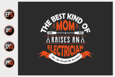 Electrician T Shirt Design Vector.