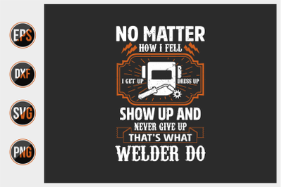 Welder T Shirts Design Vector Graphic.