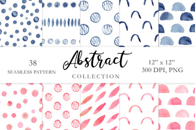 Abstract Watercolor Seamless Pattern Digital Paper