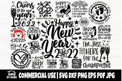 New Year SVG Bundle, 2022 Svg, New Years Eve Shirt