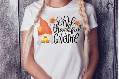 Gnome Sublimation One Thankful Gnome