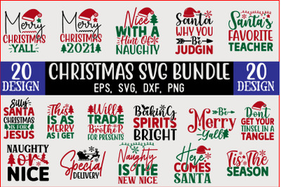 Christmas SVG T shirt Design Bundle