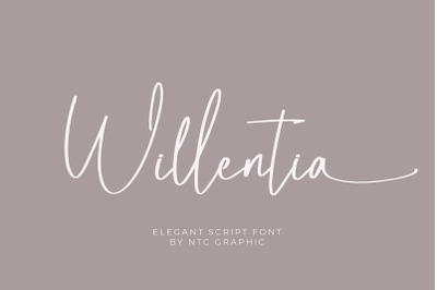 Willentia - Elegant Script Font