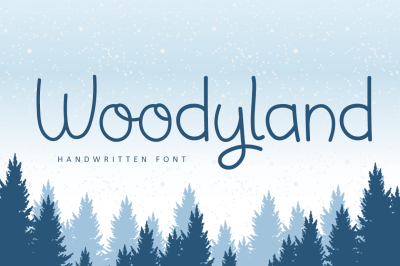 Woodyland - Winter Handwritting Font