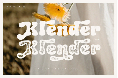 Klender - Modern &amp; Retro Font