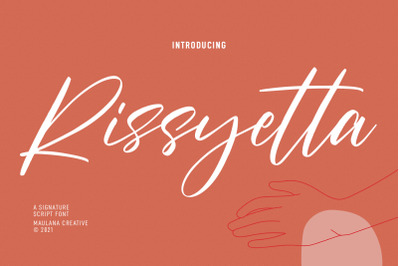 Rissyetta Signature Script Font