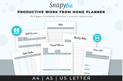 Productive Work From Home Planner