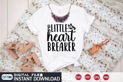 little heart breaker svg design