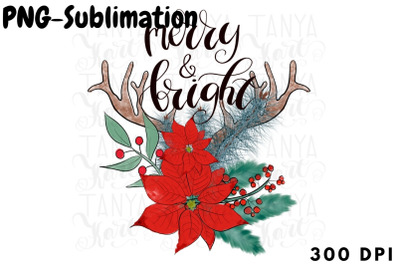 Merry And Bright | Antler Sublimation