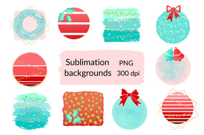 Christmas Sublimation Background. Winter Sublimation PNG