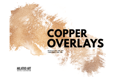 Copper overlay Textures metallic foil Copper foil