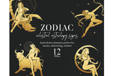 Zodiac sign clipart horoscope astrology clipart PNG