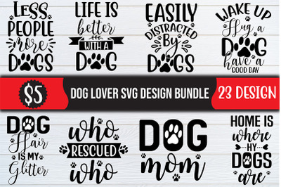 Dog lover svg design bundle