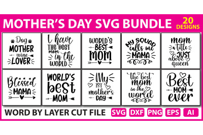 Mothers day SVG Bundle