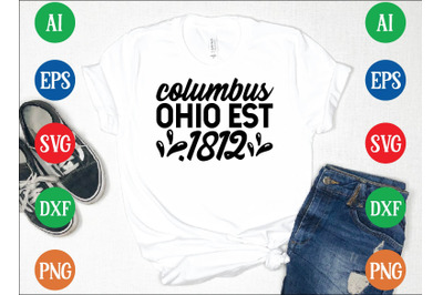 columbus ohio est.1812  svg