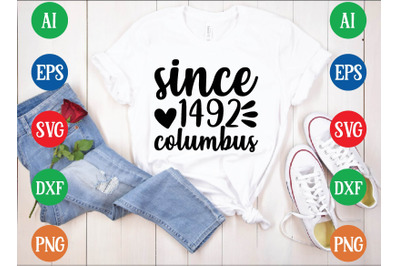 since 1492 columbus svg