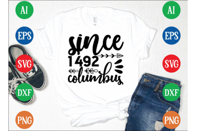 since 1492 columbus svg