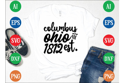 columbus ohio est.1812  svg