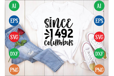 since 1492 columbus svg