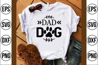 dad dog svg cut file