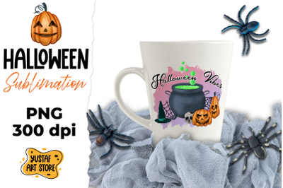 Halloween sublimation, watercolor illustration