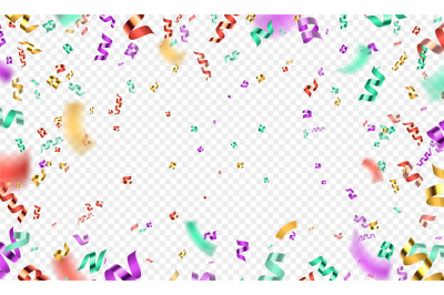 Colorful 3d confetti explosion, party or carnival background. Realisti