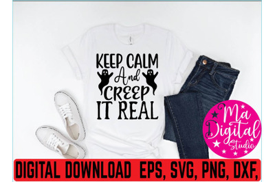 keep calm and creep in real svg