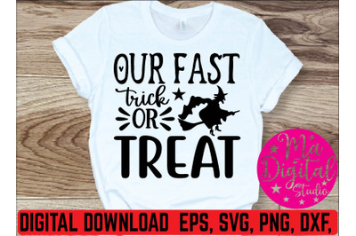 out fast trick or treat svg