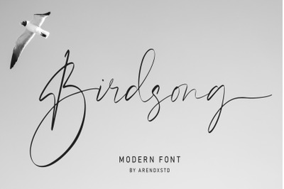 Birdsong - Script Font
