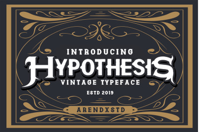 Hypothesis - Vintage Typeface