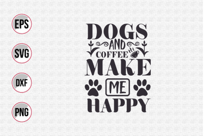 Dog typographic quotes design vector template.