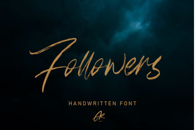 Followers - Handwritten Brush Font