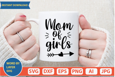 Mom Of Girls svg