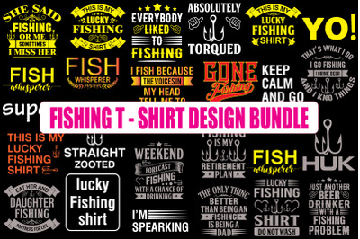 Fishing T-Shirt Design Bundle&2C; Vol-2