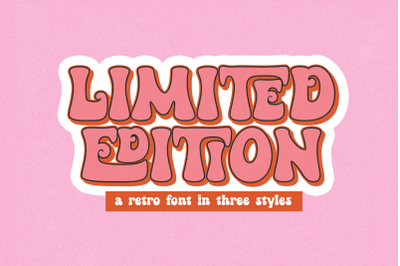 Limited Edition - Retro Font