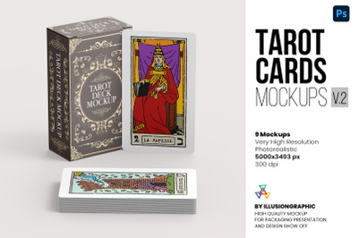 Tarot Cards Mockups v.2 - 9 views