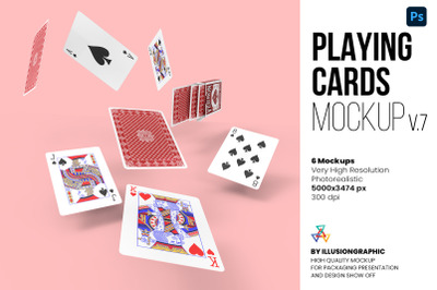 Playing Cards Mockup v.7 - 6 views