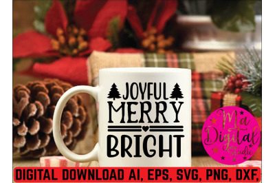 joyful merry bright svg