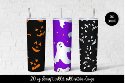 Halloween Tumbler Sublimation Wrap. Vol.4 Tumbler Design