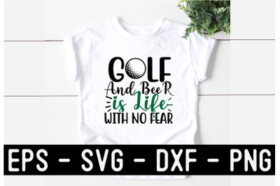 Golf SVG T shirt Design Template