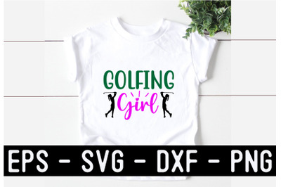 Golf SVG T shirt Design Template