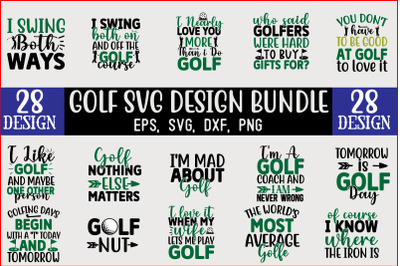 Golf SVG Bundle, High Quality Files