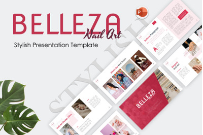 Belleza Nail Art PowerPoint Template