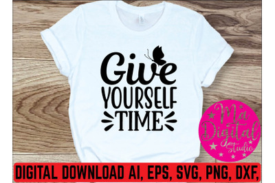 Give yourself time svg design