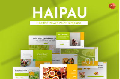 Haipau Healthy Food Modern PowerPoint Template