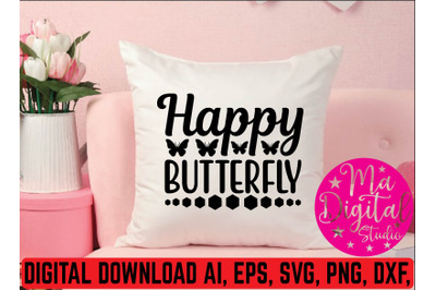 Happy butterfly  svg