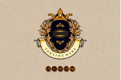 Best King Badge Logo Luxury Company