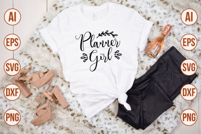 Planner Girl SVG cut file