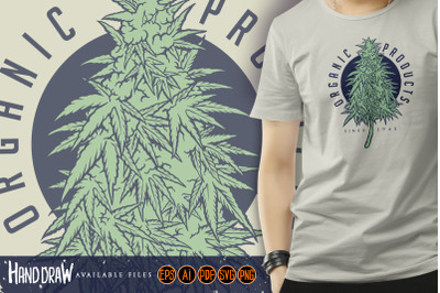 Cannabis Plant Organic Products Logo